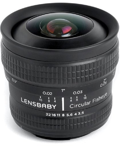 Lensbaby Circular Fisheye 5.8mm f/3.5 Lens - geschikt voor alle Sony spiegelreflexcamera's
