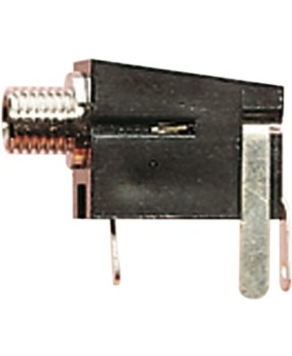 OKS Haakse mono 3,5mm Jack contra connector met behuizing voor paneelmontage met 3 soldeerpunten