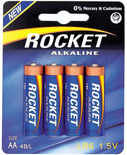 Doosje Rocket 10x4 LR6 AA alkaline batterijen