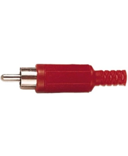 Eenvoudige rode mannelijke RCA connector