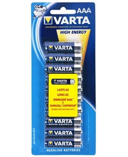 Varta High Energy AAA 10-pack Alkaline 1.5V niet-oplaadbare batterij