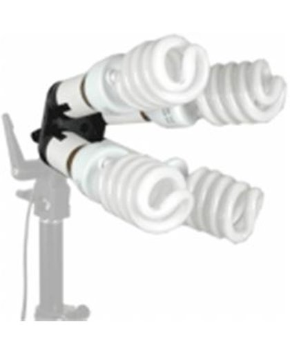 Walimex 4-voudige Lamphouder met 4 daglichtlampen, spiraal