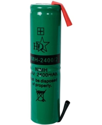 HQ NIMH-2400/2 Nikkel-Metaalhydride (NiMH) 2400mAh 2.4V oplaadbare batterij/accu