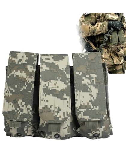 M4 Magazine Compatible Drop Leg Thigh Mounted Pouch met 3 Bags Velcro & Quick Release Buckles