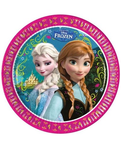 Disney Frozen Feestborden 23cm 8 Stuks