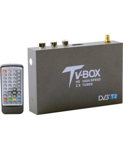DVB-T2 HD Mobiele Digitale TV ontvanger voor in auto met enkele Antenne, ondersteunt H.264/MPEG2/MPEG4 / snelheid boven 80Km/uur
