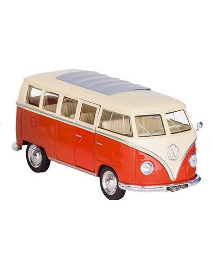 Welly Metalen Volkswagen Bus T1: Rood 13,5 cm