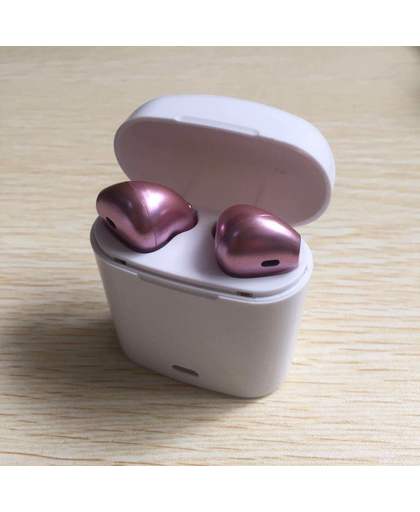 Draadloze Oortjes - Bluetooth Oordopjes - Wireless Headphone - Koptelefoon voor Apple iPhone SE/6/7/8/X, iPad Pro, Samsung S7/S8/Note Kleur Roze