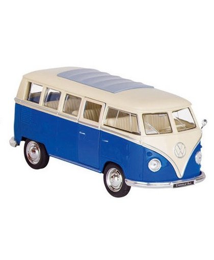 Welly Metalen Volkswagen Bus T1: Blauw 13,5 cm