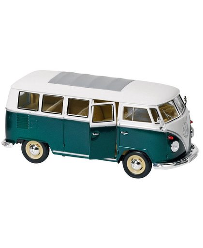 Welly Metalen Volkswagen Bus T1 1962: 18 cm Groen