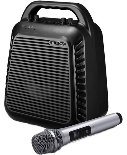 SHIDU SD-S90, Draadloze handheld UHF Microfoon, Bluetooth, EA-systeem, zwart