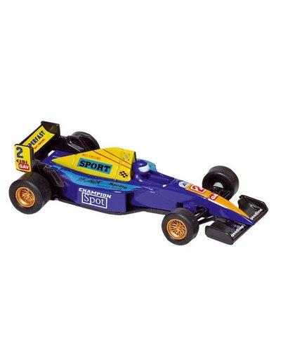 Welly Metalen Auto: Formule 1 Racer Blauw 10,7 cm