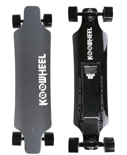 Zwart Koowheel D3M Elektrisch Skateboard Longboard 5,5 AH 3e genaratie