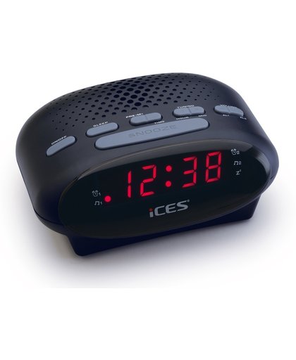 Ices ICR-230-1 - Wekkerradio - Zwart