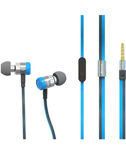 Yison Metal Series EX900 Super Bass Blue In Ear Oortjes headset Galaxy S7, S7 edge, S6, S6 Edge, S6 Edge Plus