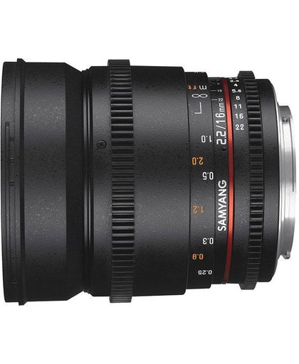 Samyang 16mm T2.2 Vdslr Ed As Umc Cs Ii - Prime lens - geschikt voor Olympus 4/3