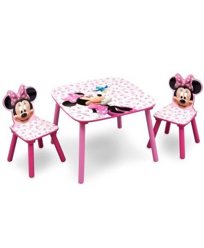 Disney Minnie Mouse Tafel en 2 stoelen 60 x 60 x 44 cm