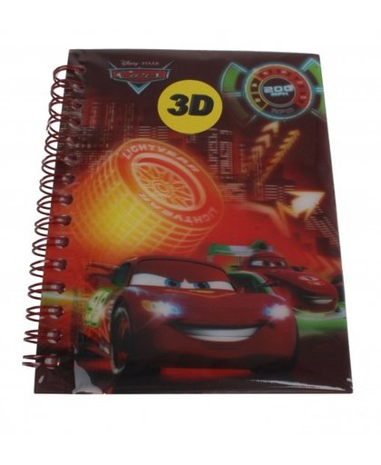 Disney Cars Notitieboekje A6 3D