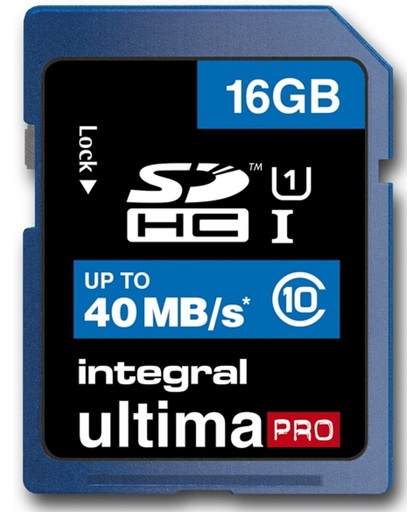 Integral UltimaPro, 16GB 16GB SDHC Klasse 10 flashgeheugen