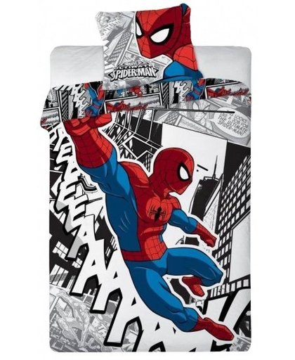 Marvel Spider Man dekbedovertrek cartoon 140 x 200 cm