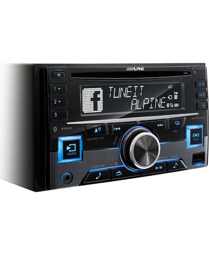 Alpine CDE-W296BT 200W Bluetooth Zwart autoradio