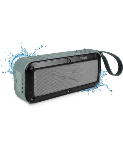 NIKKEI BOXX3GY Waterbestendige Bluetooth speaker - Grijs