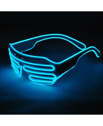 El Wire Shutter bril Blauw - El Wire Shutter glasses Blue