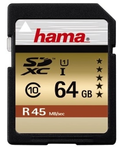 Hama SDXC 64GB Class 10 UHS-I 45MB/S