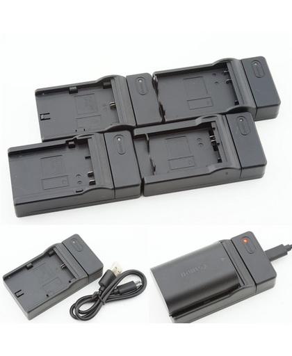 USB Oplader voor Canon LC-E10 LP-E10 accu 1200D 1300D