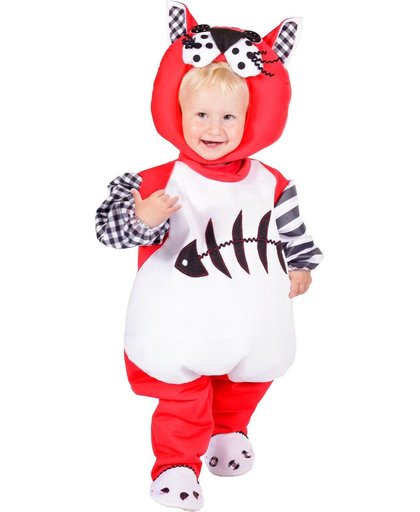 Kostuum Rode kater - Lief katje pakje voor kinderen met maat 80 - 60