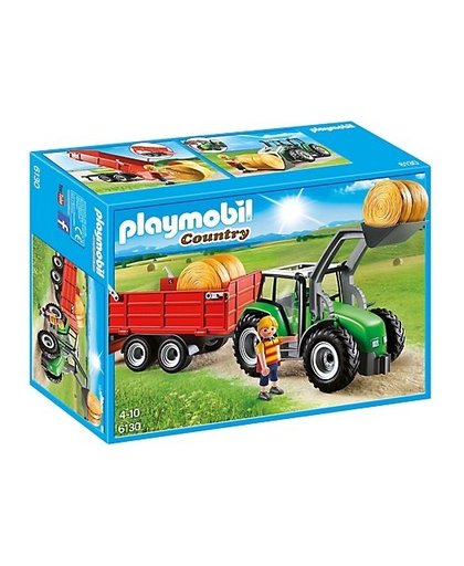 PLAYMOBIL Country: Tractor met aanhangwagen (6130)
