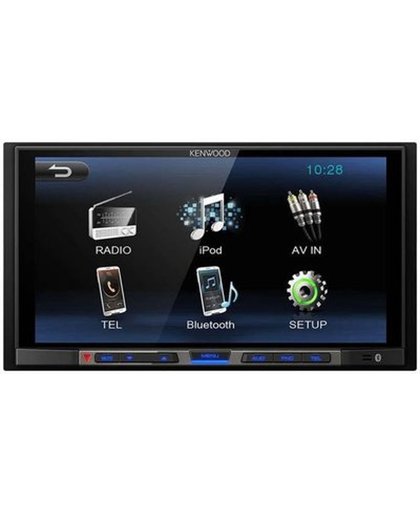 autoradio Kenwood inclusief 2-DIN BMW 3-Series (E90/91/E92/E93) 2004-2012  (Manual Air-Conditioning, without Navigation) frame Audiovolt 11-644