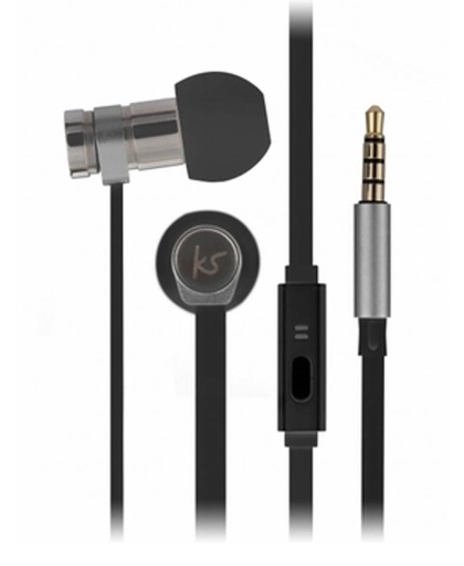 KitSound Nova In-ear Stereofonisch Bedraad Zwart mobiele hoofdtelefoon