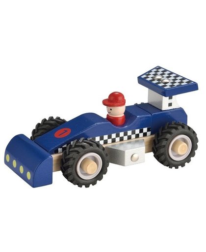 New Classic Toys Houten Raceauto Blauw