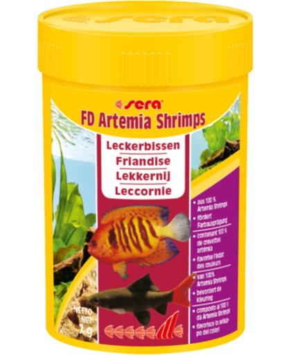 Sera FD Artemia shrimps 100ml lekkernij voor je vissen