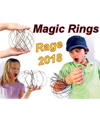 Magic Rings | Flow Rings | 3D Flow Ring | Rage 2018 - Kleur: Zilver