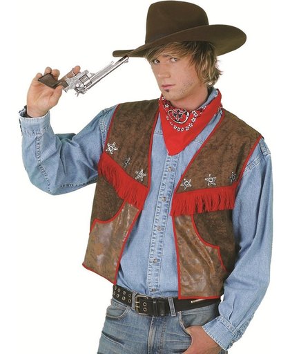 Cowboy vest wasleder Maat 50