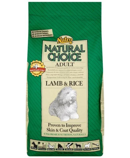 Nutro Choice Dog Adult Hondenvoer - Lam/Rijst - 2 kg