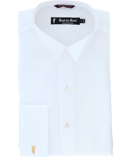 Rokoverhemd Henk ter Horst wit (strijkvrij)