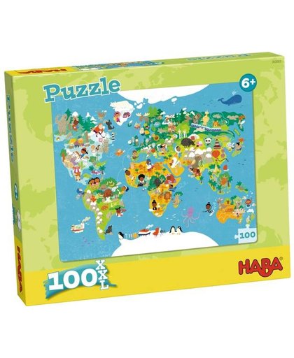 Puzzle Weltkarte. 100 Teile XXL