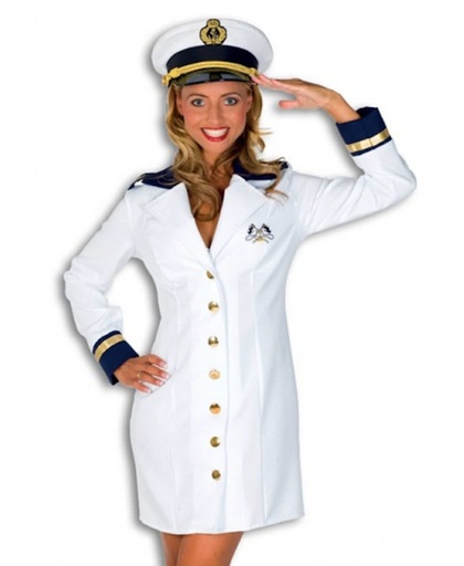 Luxe kapiteins jurkje voor dames 36 (s)