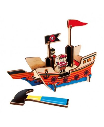Small Foot 3D Puzzel Piratenboot 16 Delig