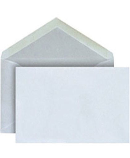 Bank envelop C5 162x229 wit 80g gg/ds500 wit, zonder venster, 80gr