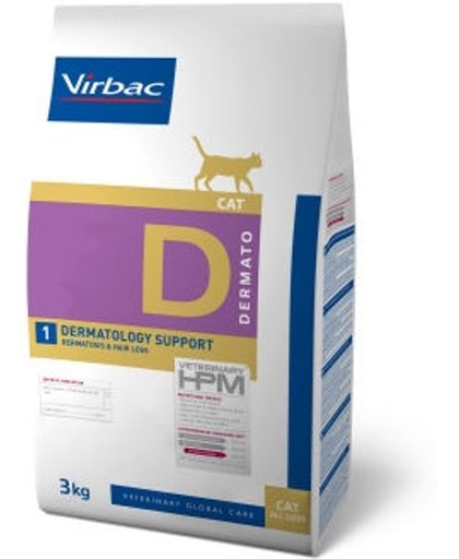VIRBAC HPM feline dermatology support D1 3KG