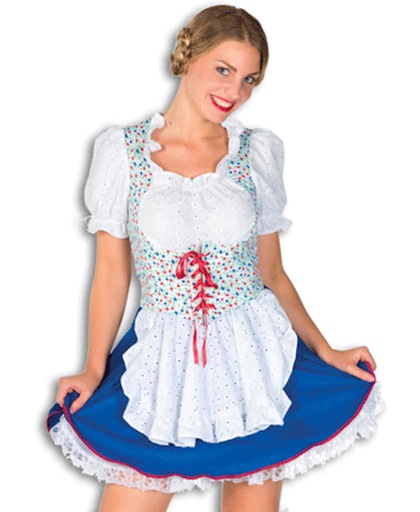 Oktoberfest Korte tiroler jurk voor dames 38 (m)