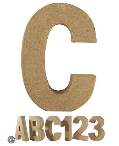 Papier mache letter C