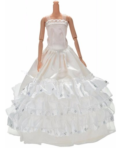 Witte Prinsessenjurk voor de Barbie pop NBH®