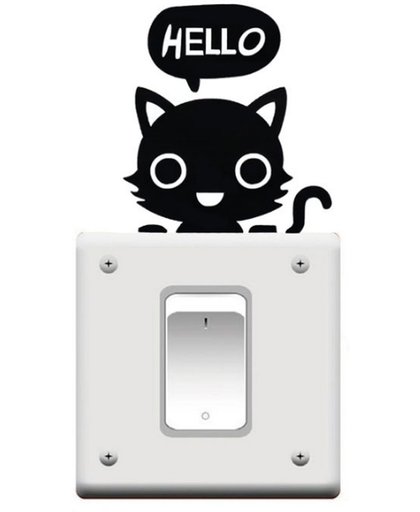 Kitty say's hello sticker