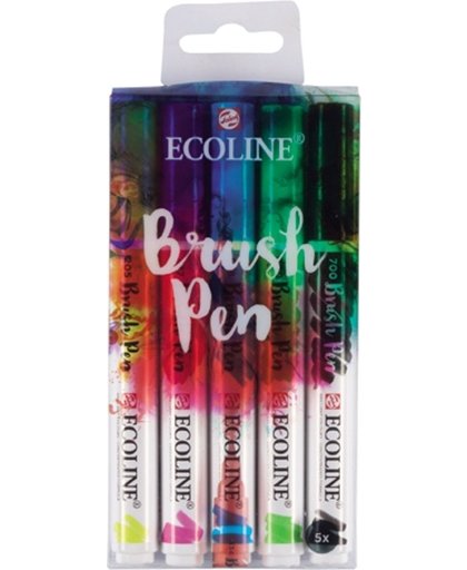 Ecoline Brush Pens - 5 kleuren