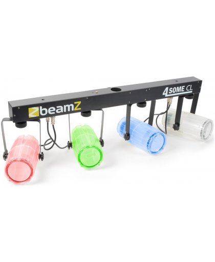 BeamZ 4-Some transparant LED lichteffect met tas en afstandsbediening